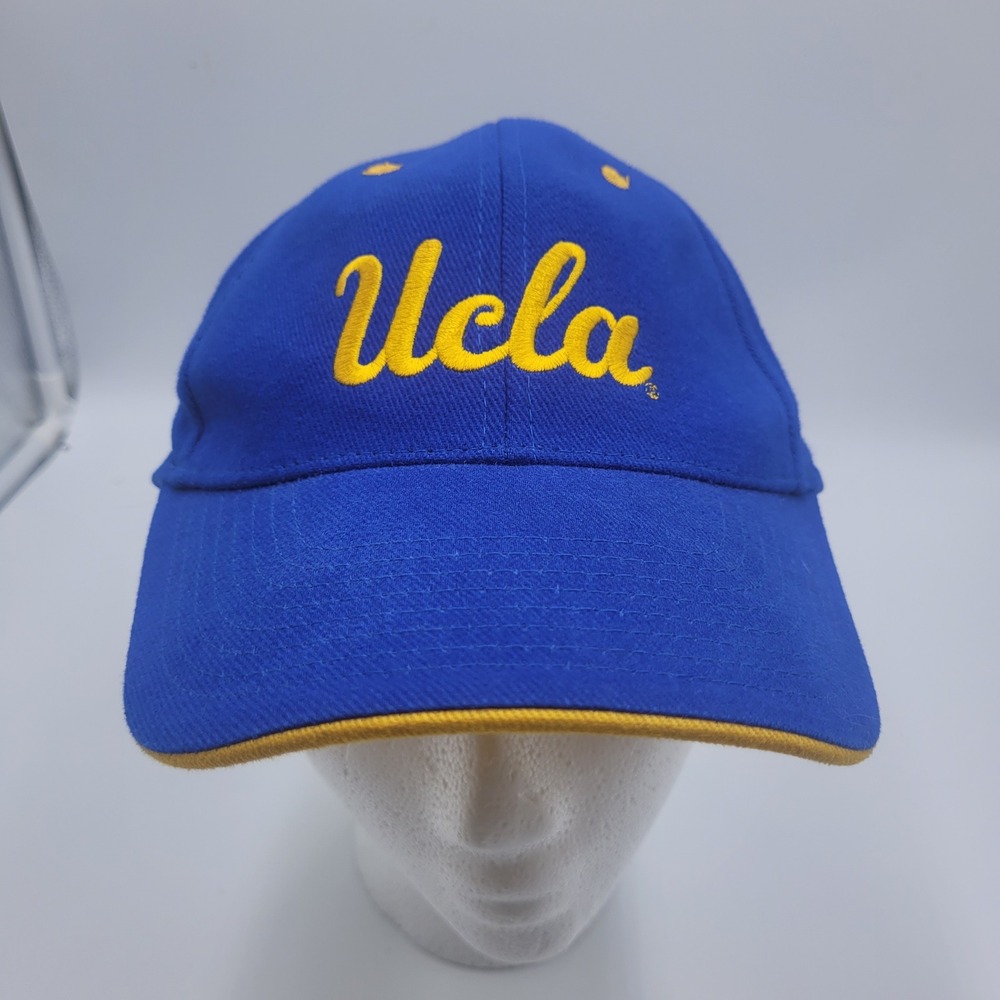 UCLA Bruins Baseball Cap Blue Yellow Script‎ Embroidered Collegiate University